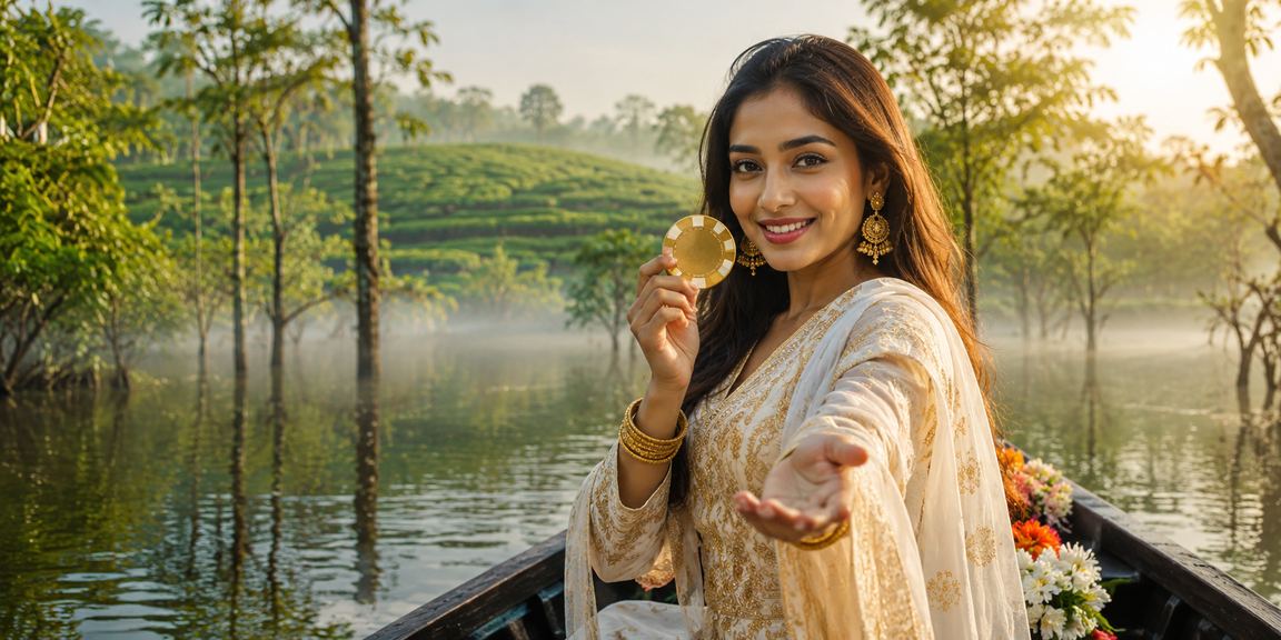 সিলেটে ঈদ উৎসবে tk990 প্ল্যাটফর্মে মোবাইল জমার দৃশ্য